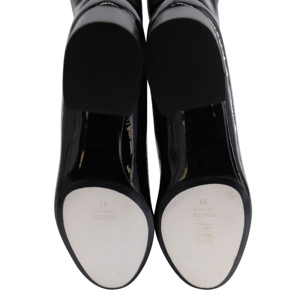 Khaite Sedona Knee Boots in Black Patent Leather - Picture 5 of 7